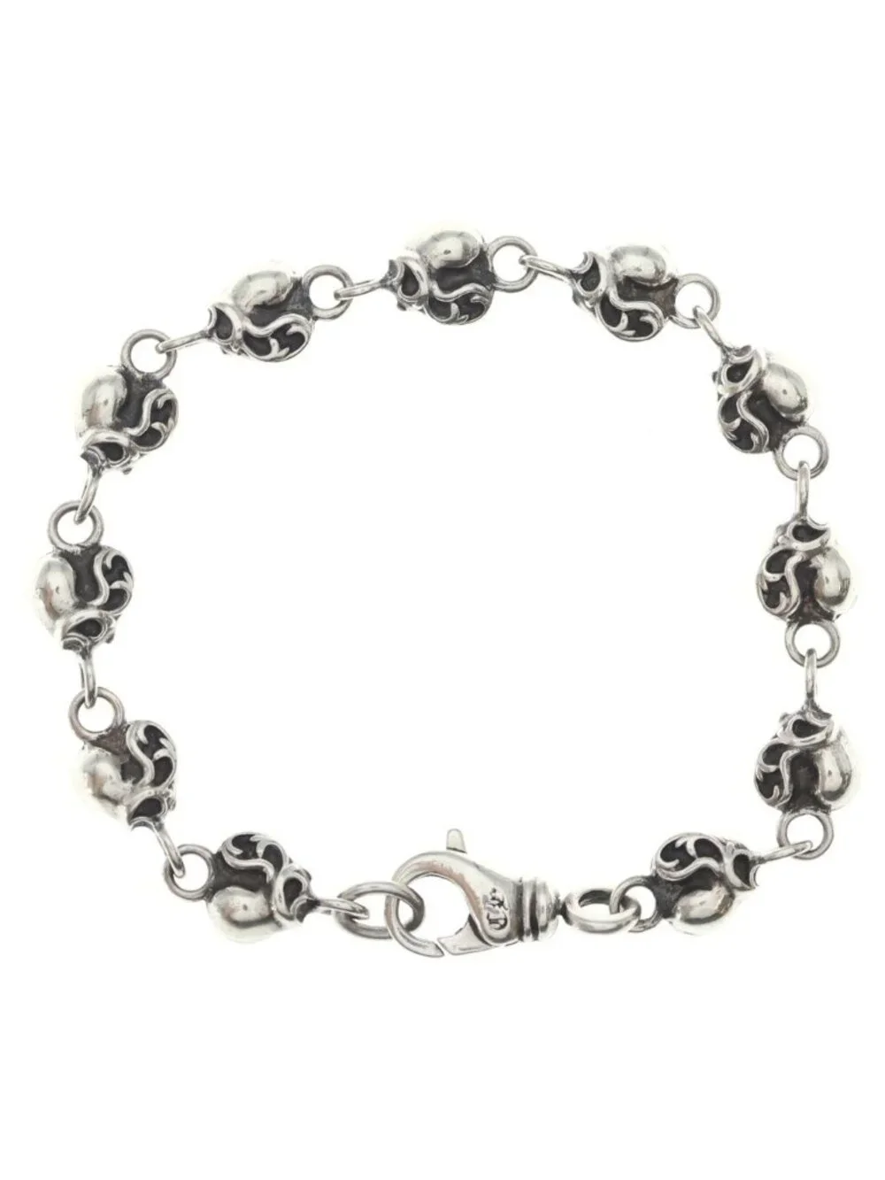 Chrome Heart Link Bracelet Silver
